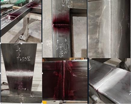 Inspección técnica de soldaduras por líquidos penetrantes en Bogotá, Colombia